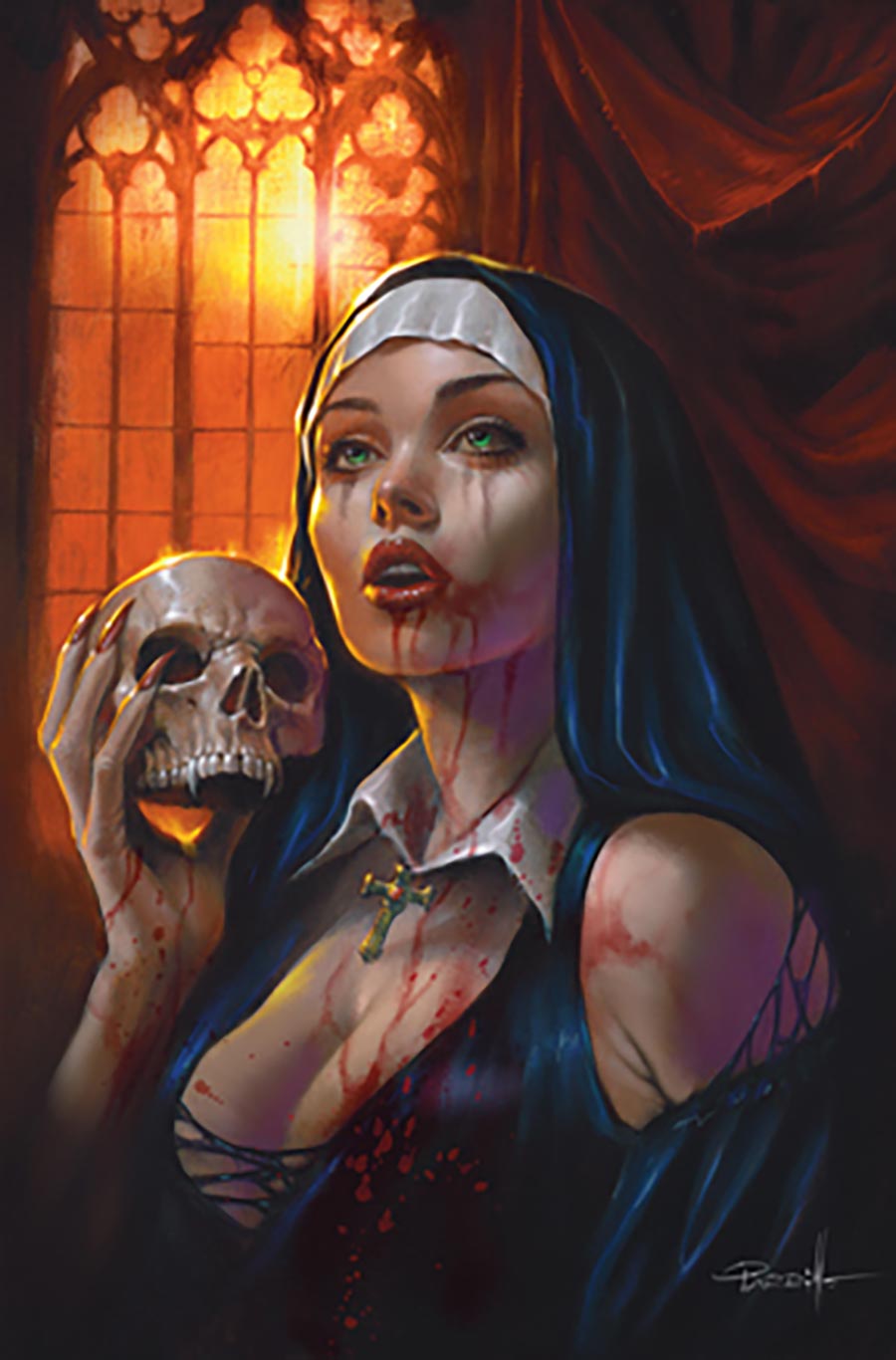 Vampirella Vol 9 #8 Cover M Incentive Lucio Parrillo Virgin Cover