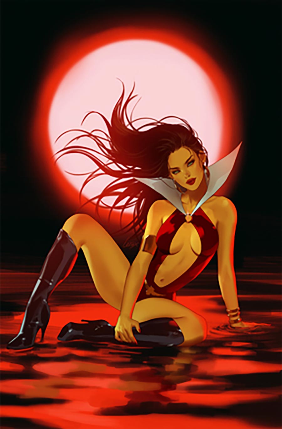 Vampirella Armageddon #4 Cover H Incentive Lesley Leirix Li Virgin Cover