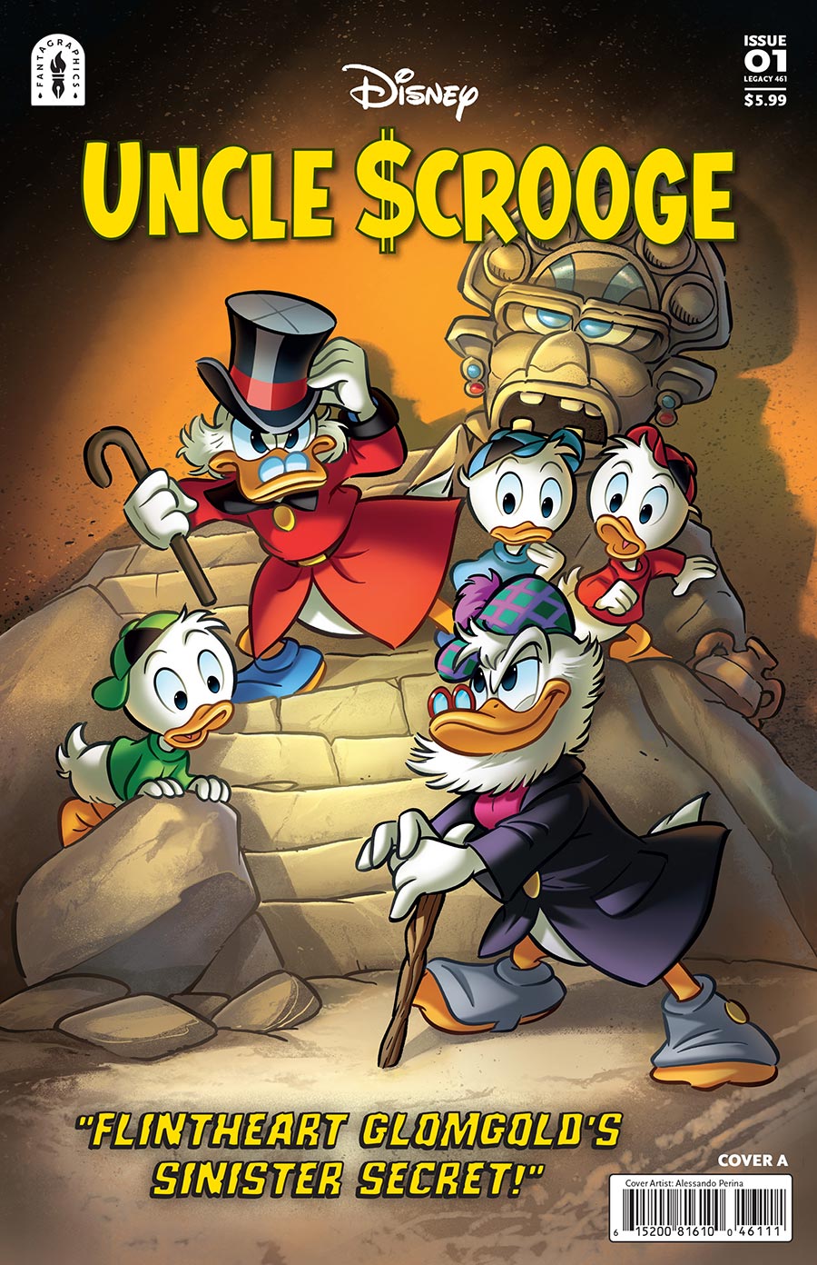 Uncle Scrooge Flintheart Glomgolds Sinister Secret #1 Cover A Regular Alessandro Perina Cover (#461)