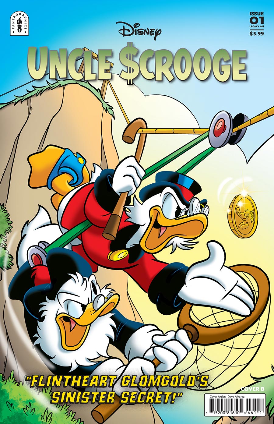 Uncle Scrooge Flintheart Glomgolds Sinister Secret #1 Cover B Variant Dave Alvarez Cover (#461)