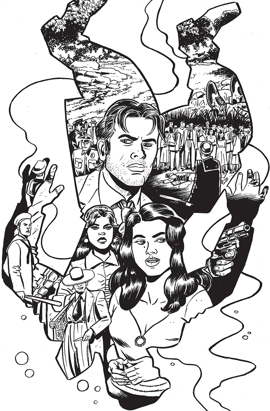 Death To Pachuco #1 Cover E Incentive David Lapham Black & White Cover