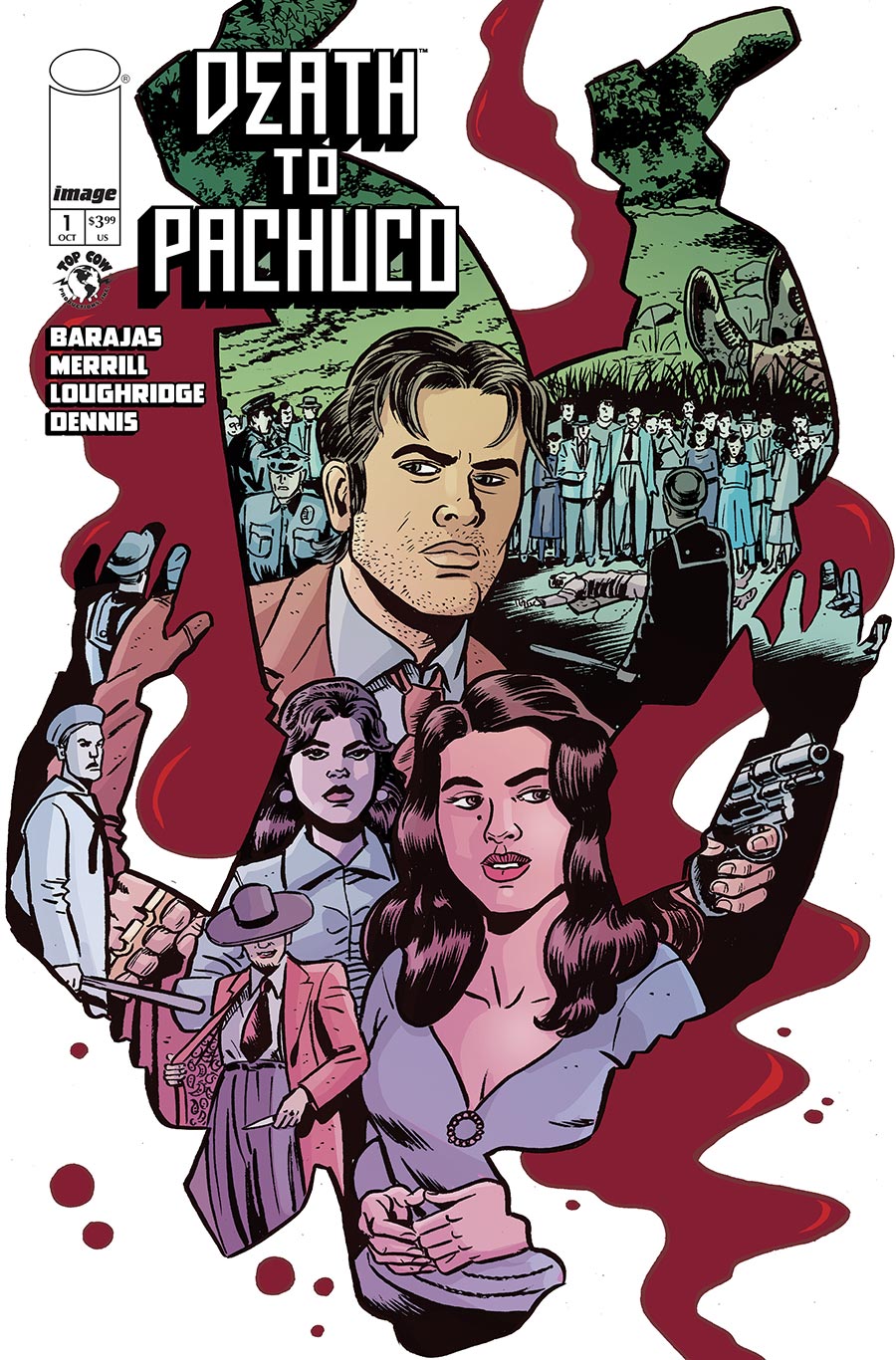 Death To Pachuco #1 Cover I Incentive David Lapham Foil Cover