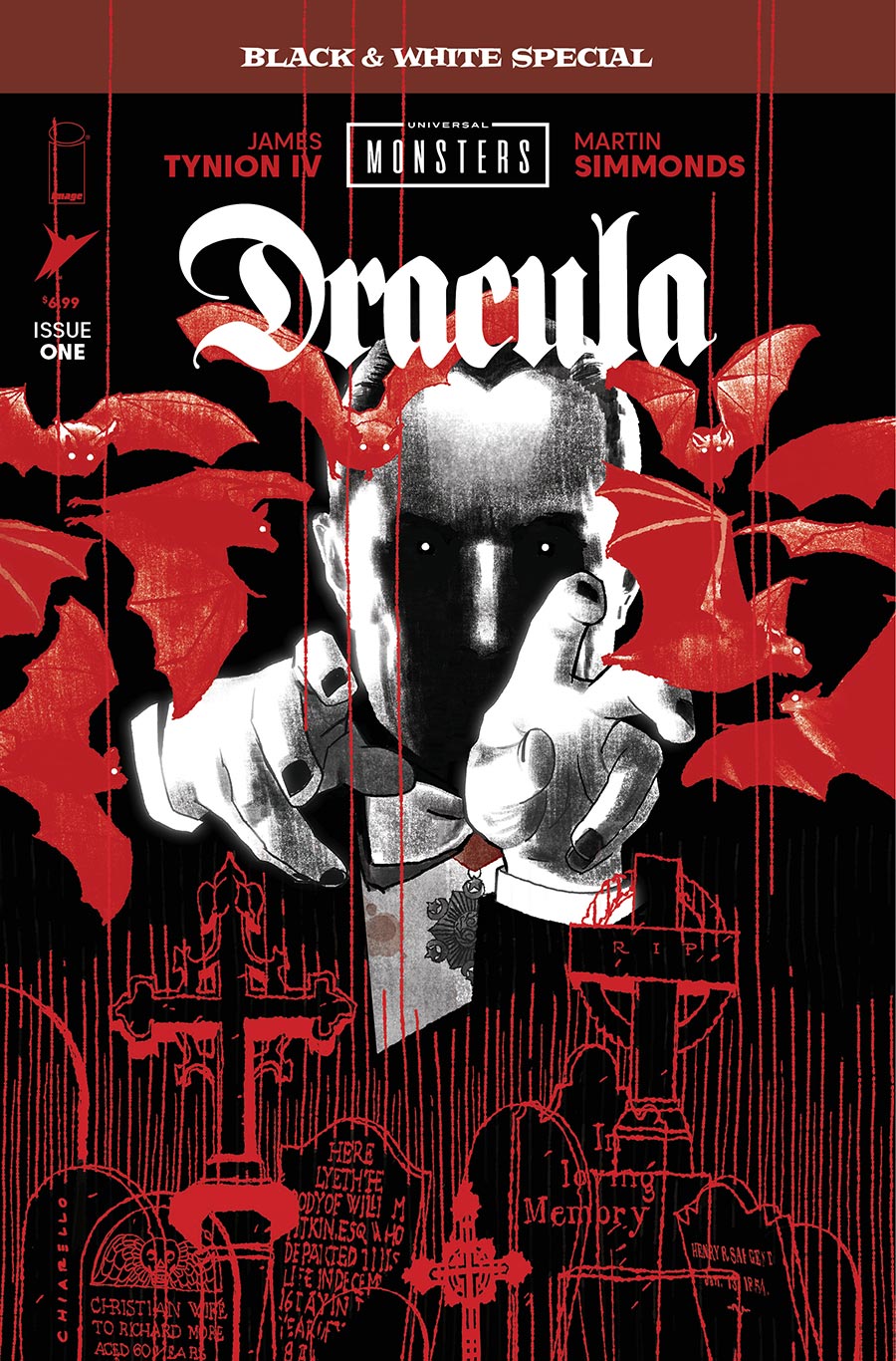 Universal Monsters Dracula Black & White Special #1 Cover B Variant Mark Chiarello Cover