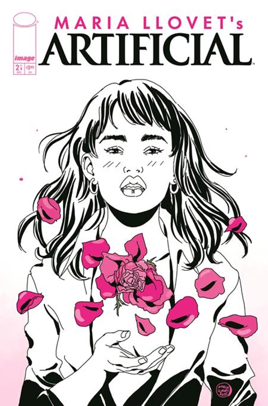 Maria Llovets Artificial #2 Cover B Incentive Maria Llovet Pink Petals Cover