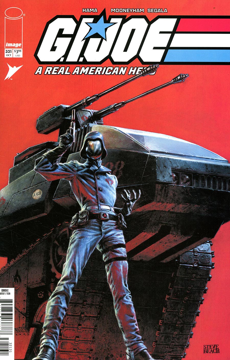 GI Joe A Real American Hero #321 Cover C Incentive Steve Beach Gears Of Joe Variant Cover