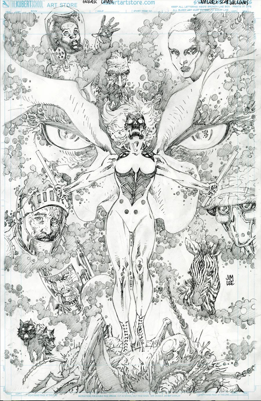 Geiger Vol 2 #19 Cover D Incentive Jim Lee Black & White Cover