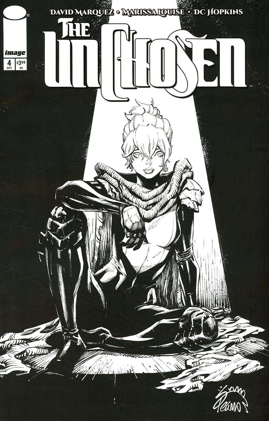 The Unchosen #4 Cover D Incentive Ryan Stegman Black & White Variant Cover