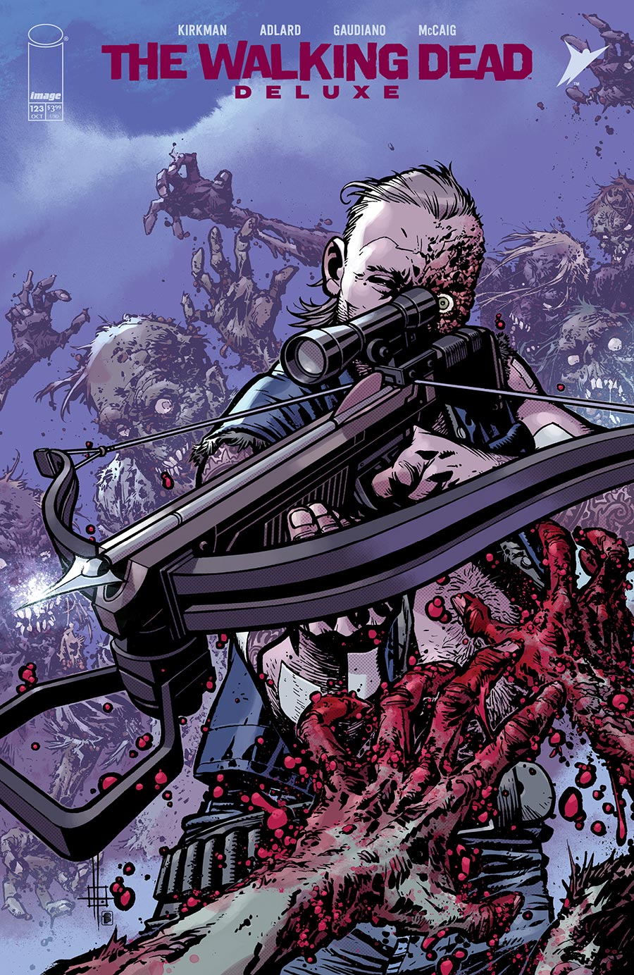 Walking Dead Deluxe #123 Cover B Variant Charlie Adlard & Dave McCaig Cover