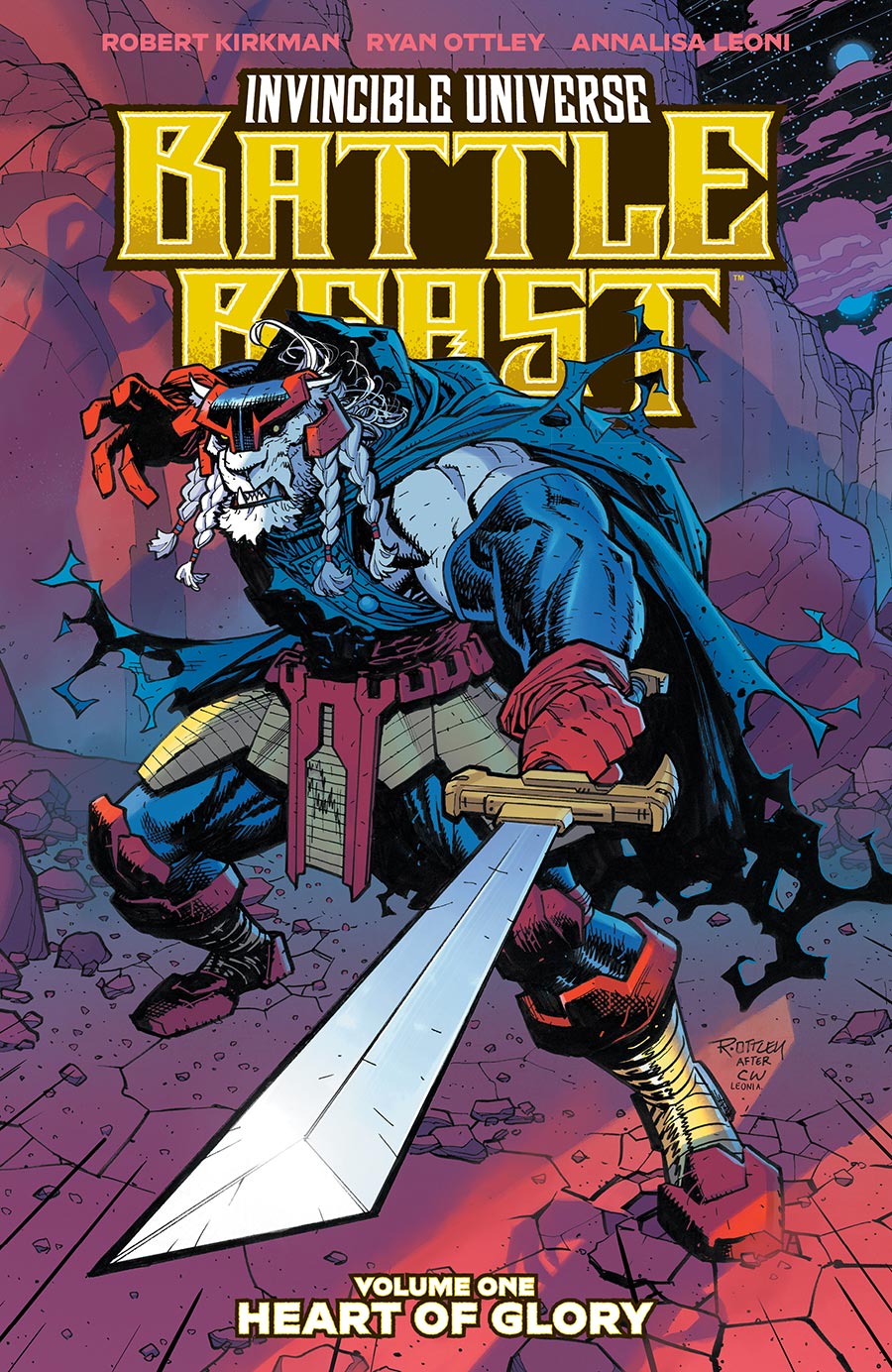 Invincible Universe Battle Beast Vol 1 Heart Of Glory TP Book Ryan Ottley & Annalisa Leoni Cover