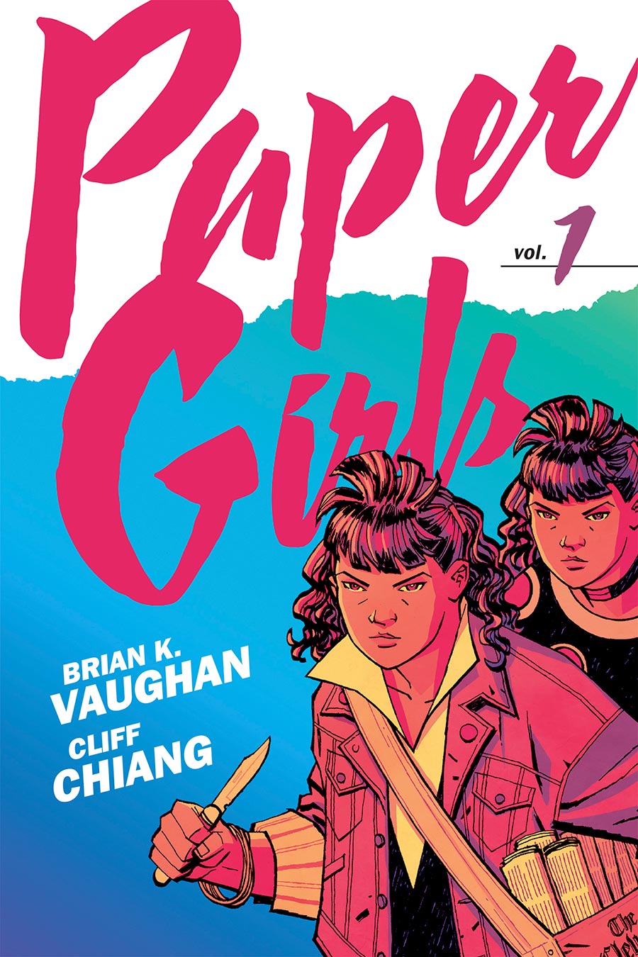 Paper Girls Backpack Edition Vol 1 TP Book Market Cliff Chiang Cover