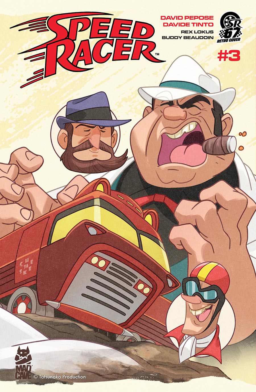 Speed Racer Vol 4 #3 Cover B Variant Sean Galloway Retro Manga Connecting Cover