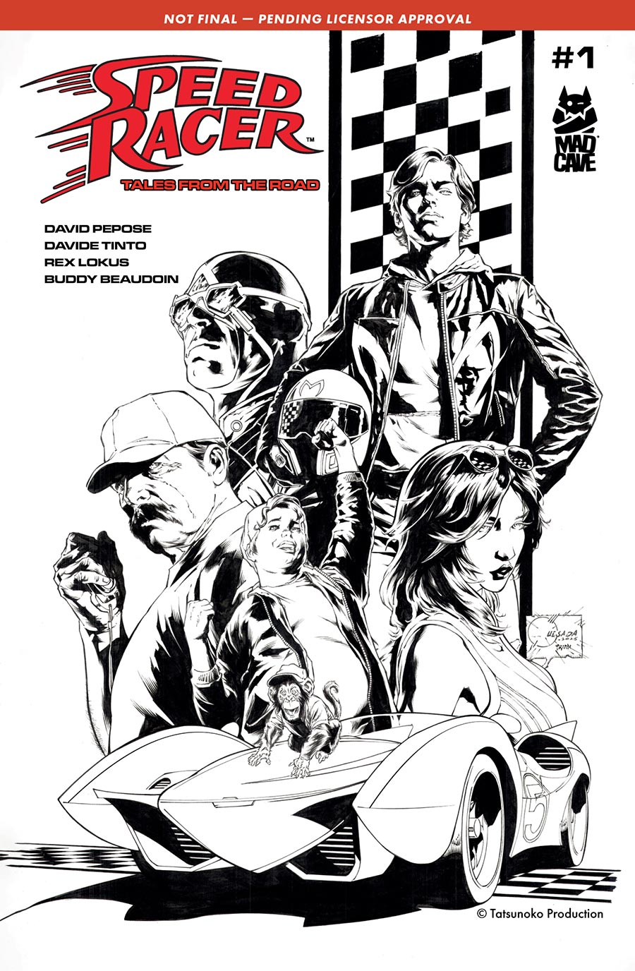 Speed Racer Tales From The Road #1 Cover D Variant Joe Quesada & Mark Irwin Unlockable Cover