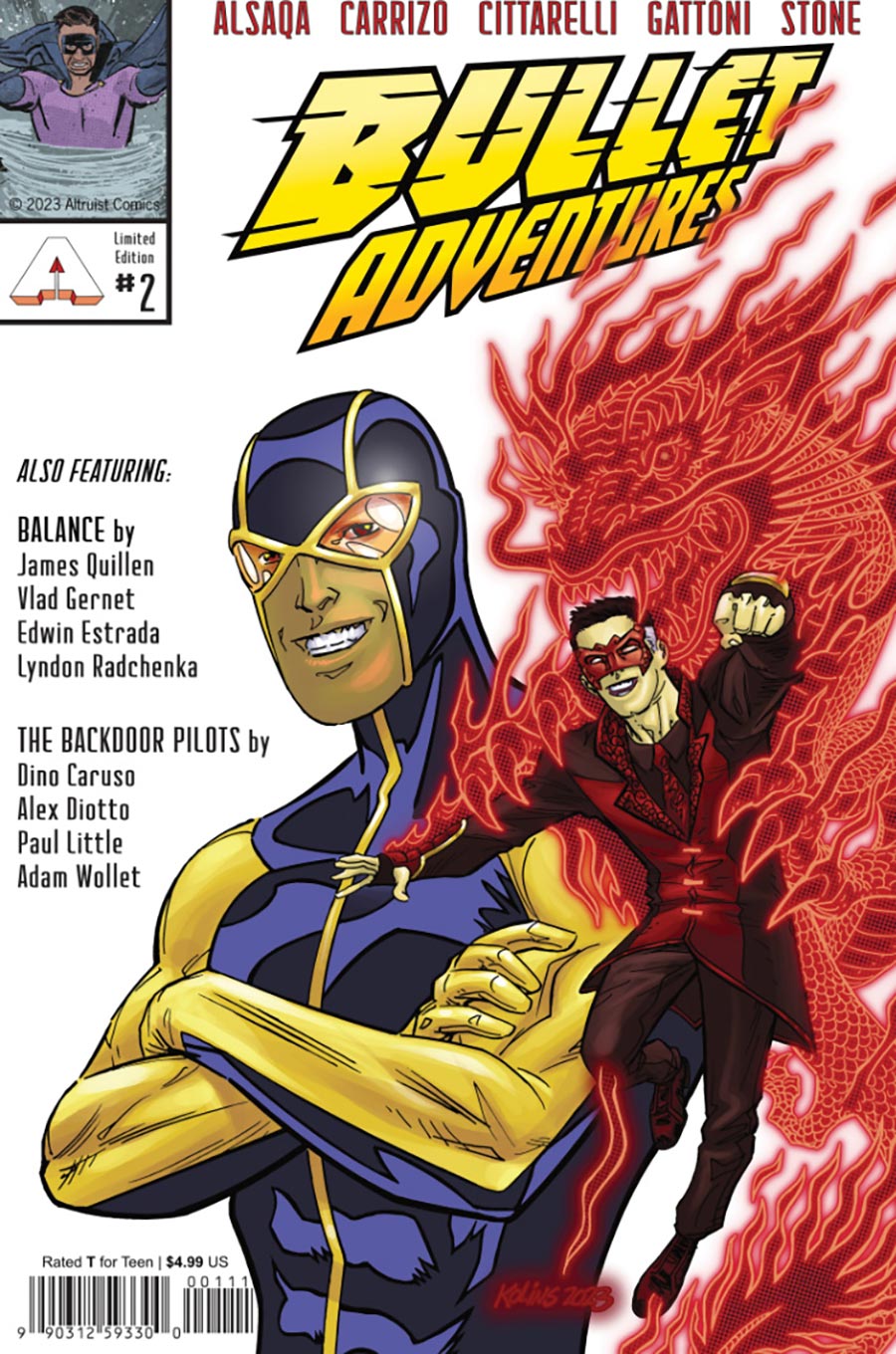 Bullet Adventures #2 Cover B Variant Lara Kane Silver Age Cover