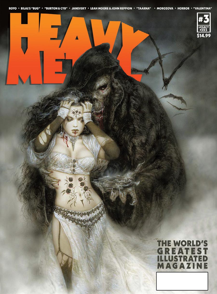 Heavy Metal Magazine #3 Cover A Regular Luis Royo Cover