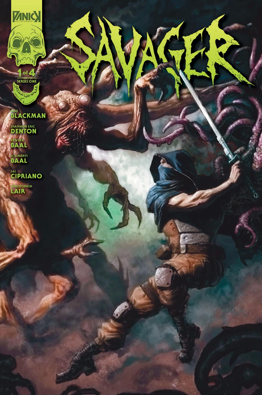 Savager #1 Cover B Variant Christopher Lair Heavy Metal Homage Cover