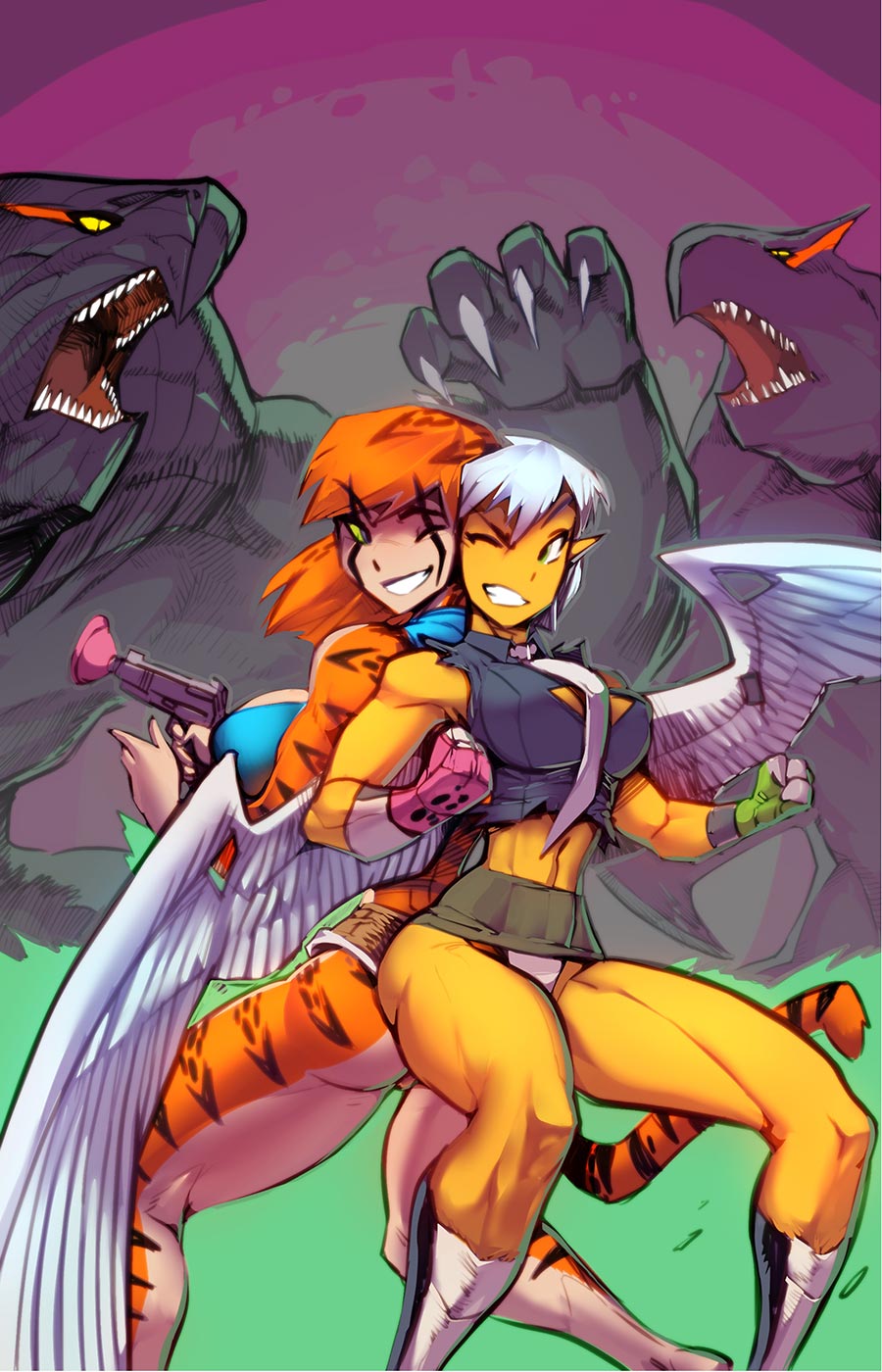 Tifanny & Charlotte On Another World #2 Cover B Lunar Exclusive Fred Perry Virgin Variant Cover