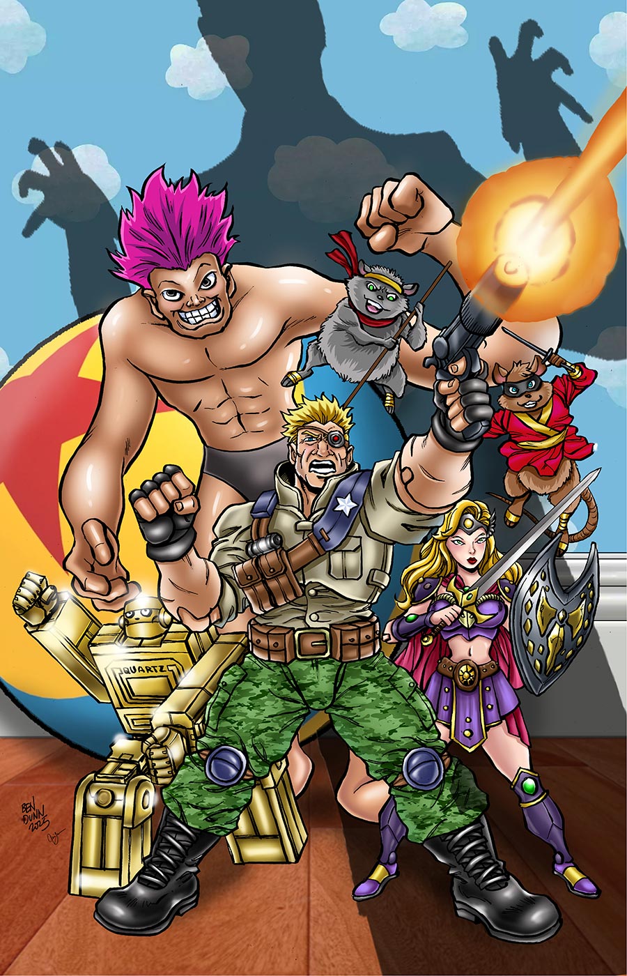 Toybox Guardians #1 (One Shot) Cover B Lunar Exclusive Ben Dunn Virgin Variant Cover