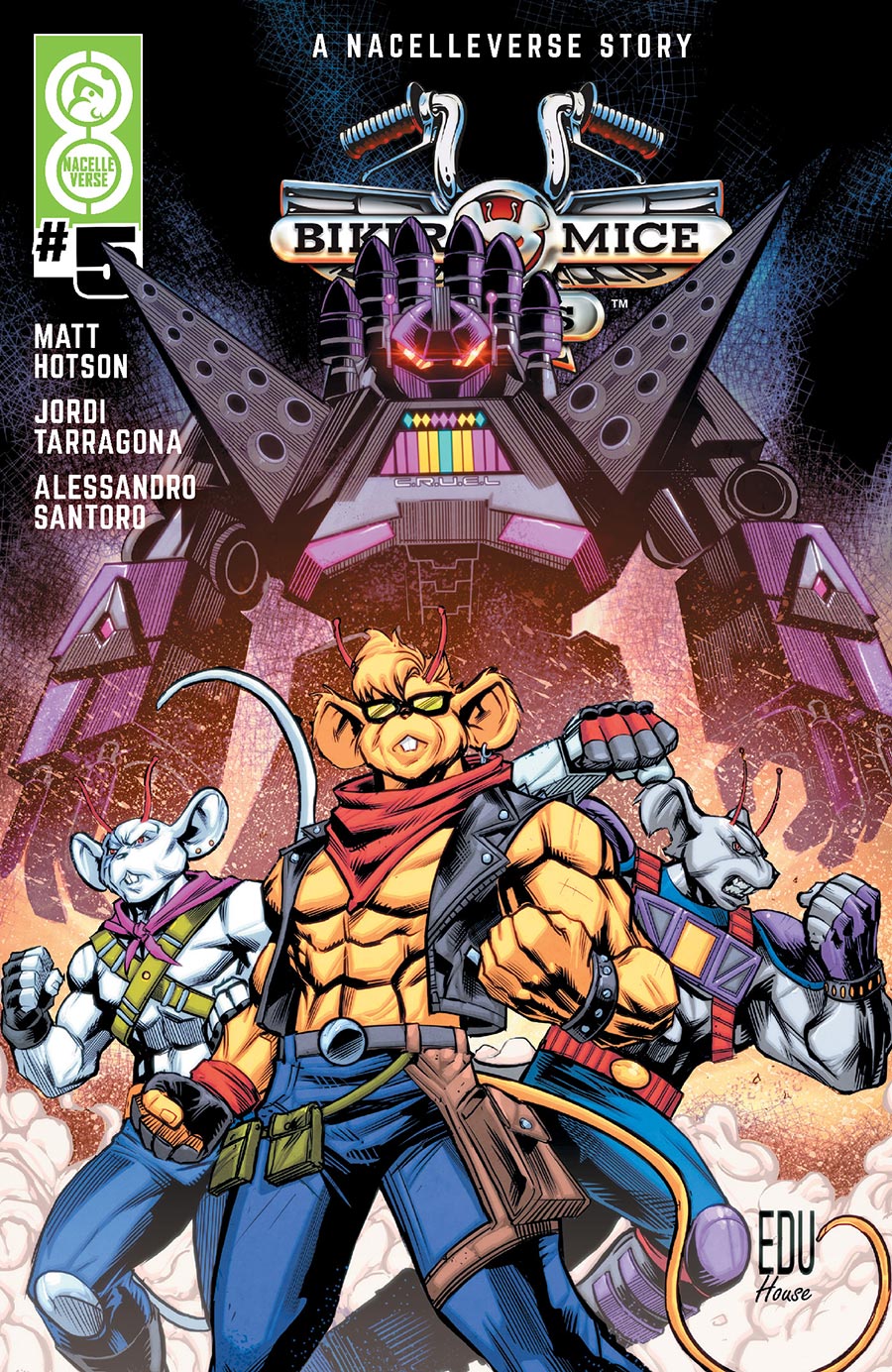 Biker Mice From Mars Vol 3 #5 Cover A Regular Edu Souza Cover