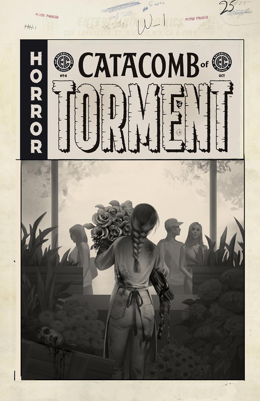 Catacomb Of Torment #4 Cover D Incentive Reiko Murakami Black & White Artist Edition Cover (EC Comics)