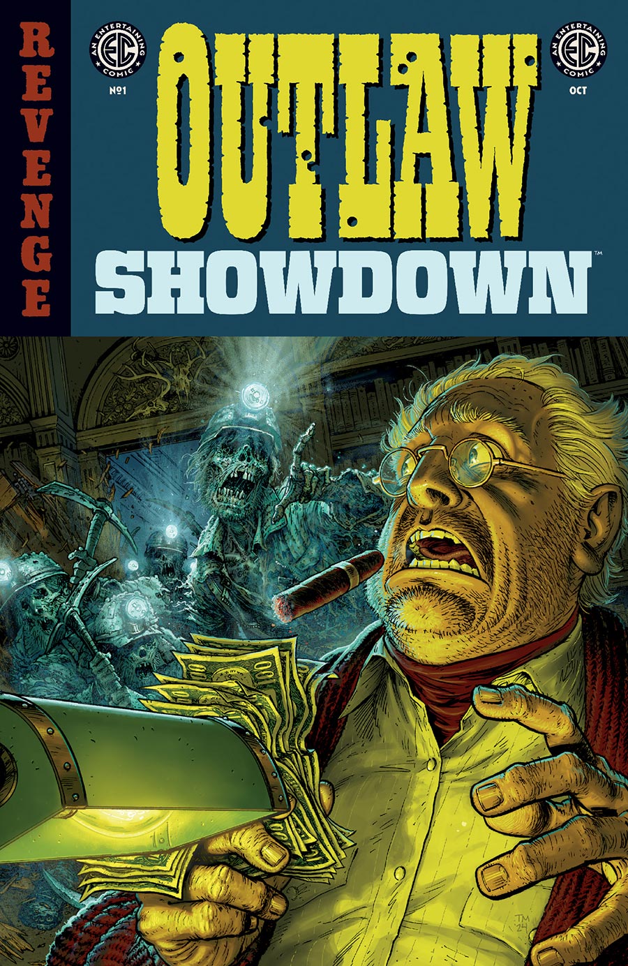 Outlaw Showdown #1 (One Shot) Cover B Variant Tony Moore Cover (EC Comics)