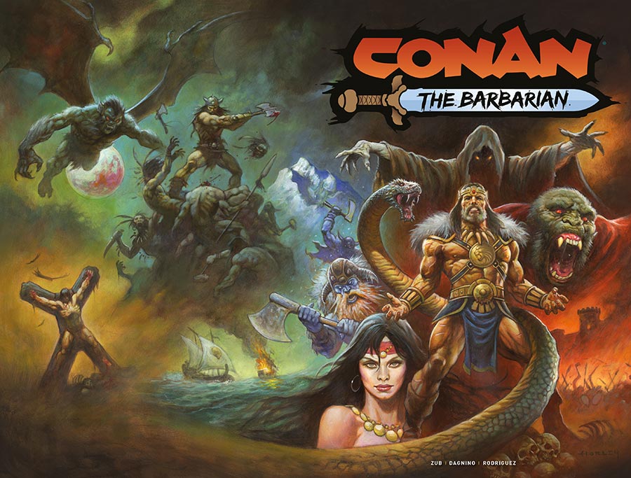 Conan The Barbarian Vol 5 #25 Cover A Regular Alex Horley Wraparound Cover