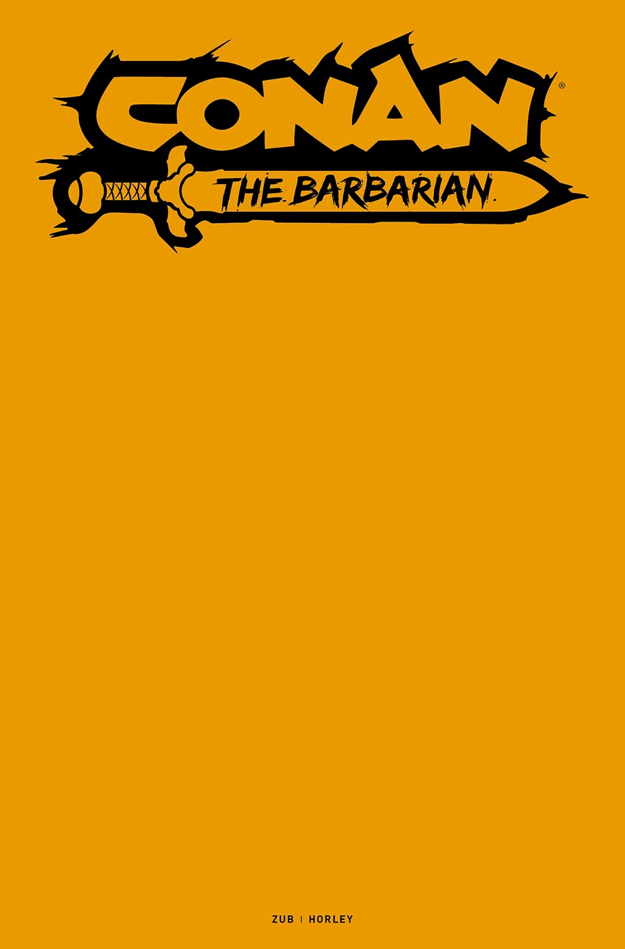 Conan The Barbarian Vol 5 #25 Cover H Variant Color Blank Cover