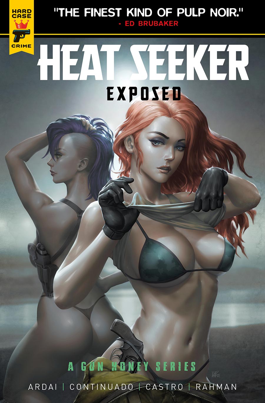 Hard Case Crime Heat Seeker Exposed A Gun Honey Series #3 Cover A Regular Kendrick kunkka Lim Cover