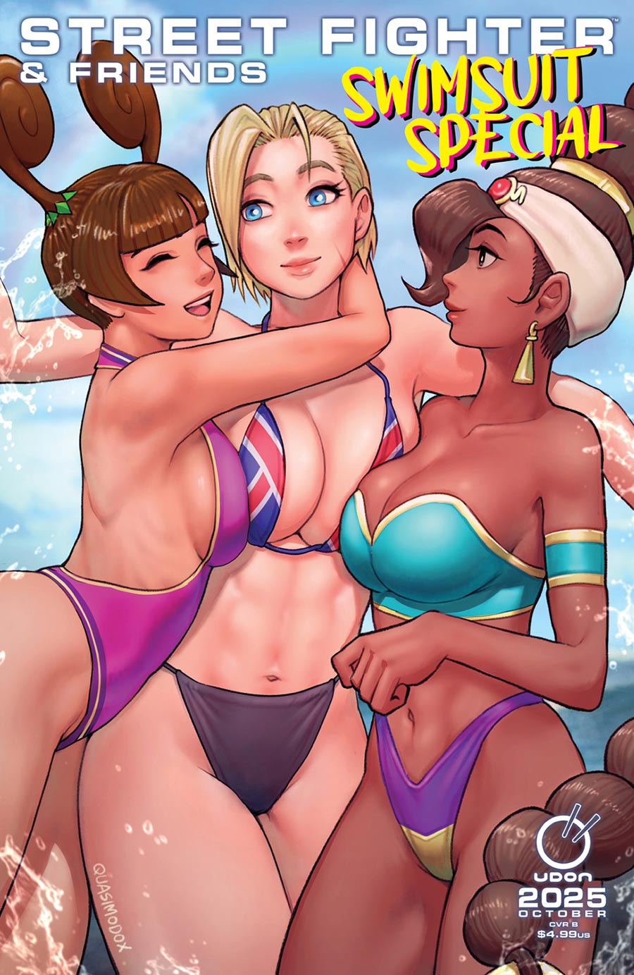 Street Fighter & Friends Swimsuit Special 2025 #1 (One Shot) Cover B Variant Quasimodox Cover
