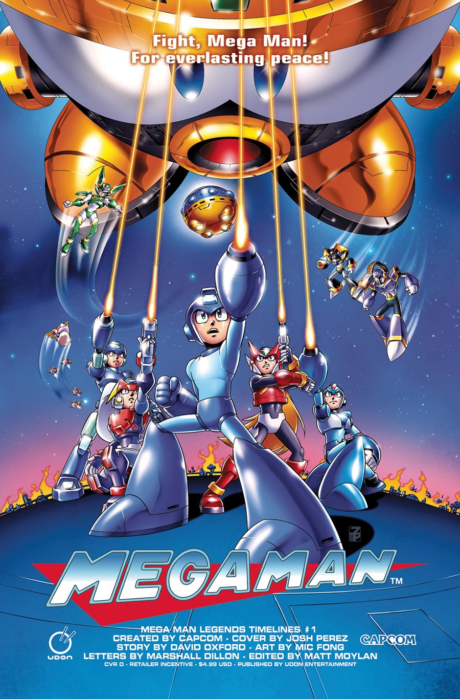 Mega Man Legends Timelines #1 (One Shot) Cover D Incentive Josh Perez Homage Variant Cover