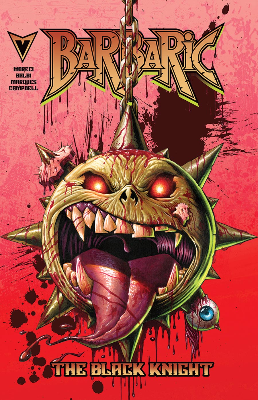 Barbaric The Black Knight #1 (One Shot) Cover C Incentive Pete Carroll Blood Splatter Variant Cover