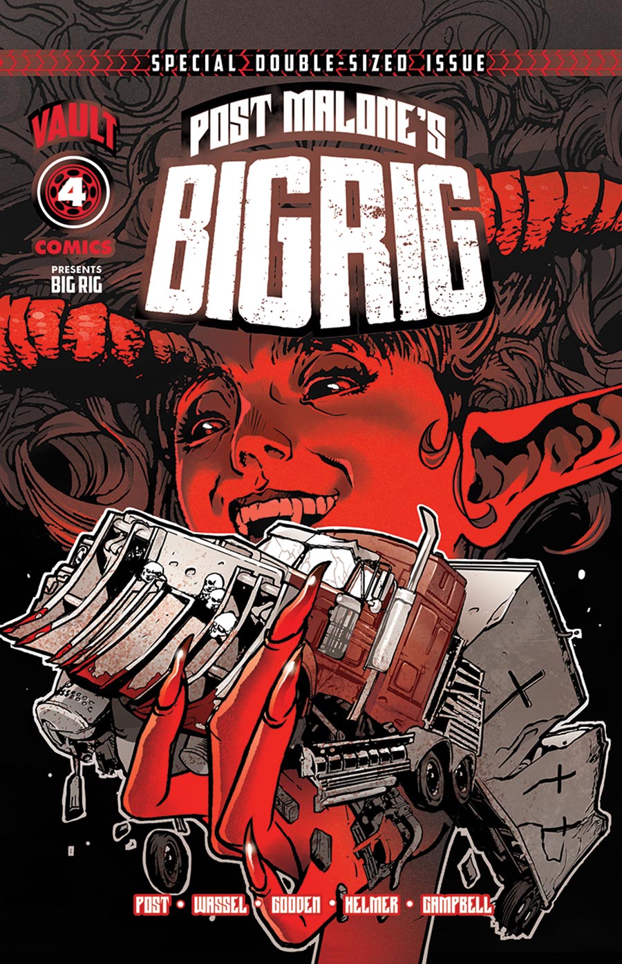 Post Malones Big Rig #4 Cover A Regular Nathan Gooden Cover