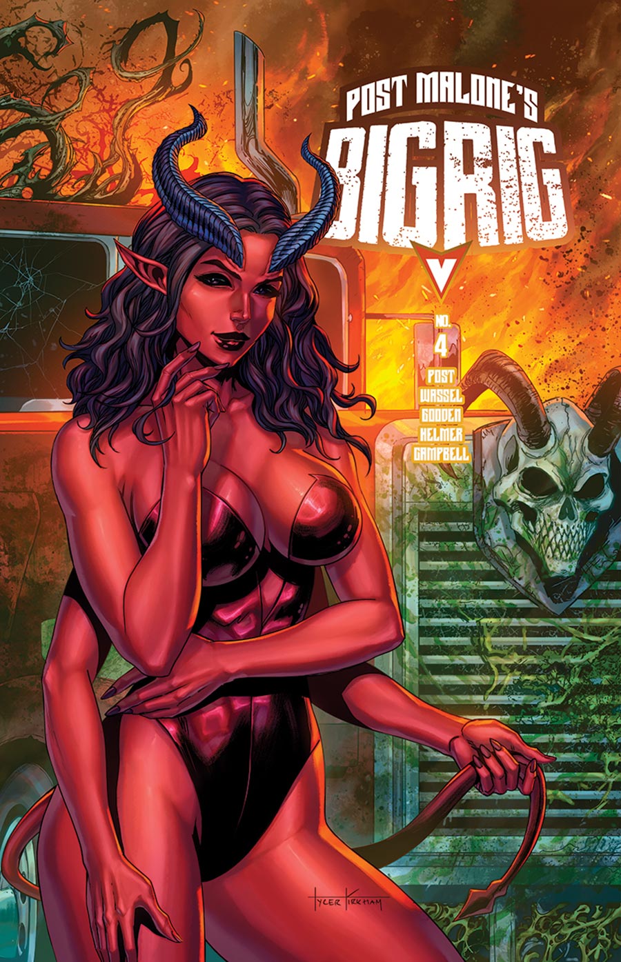 Post Malones Big Rig #4 Cover I Variant Tyler Kirkham Cover