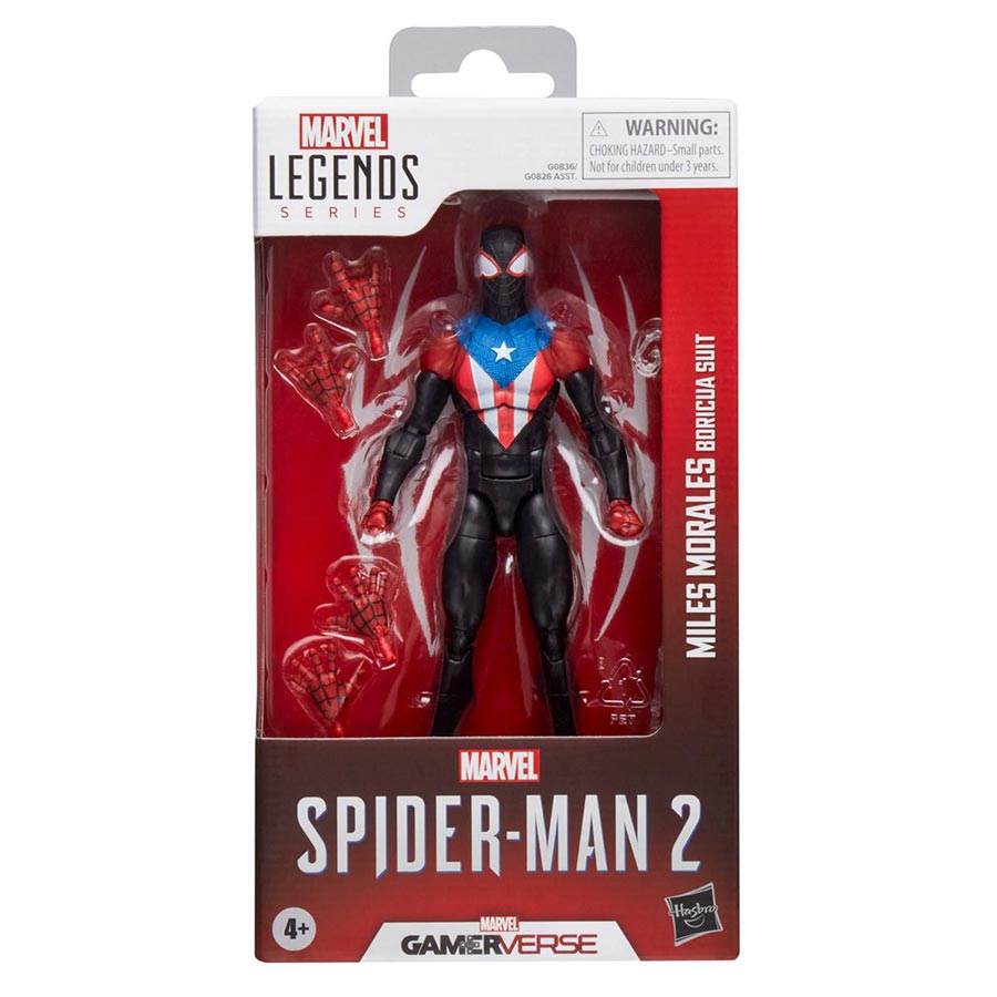 Marvel Legends Gamerverse Spider-Man Miles Morales Boricua Suit 6-Inch Action Figure