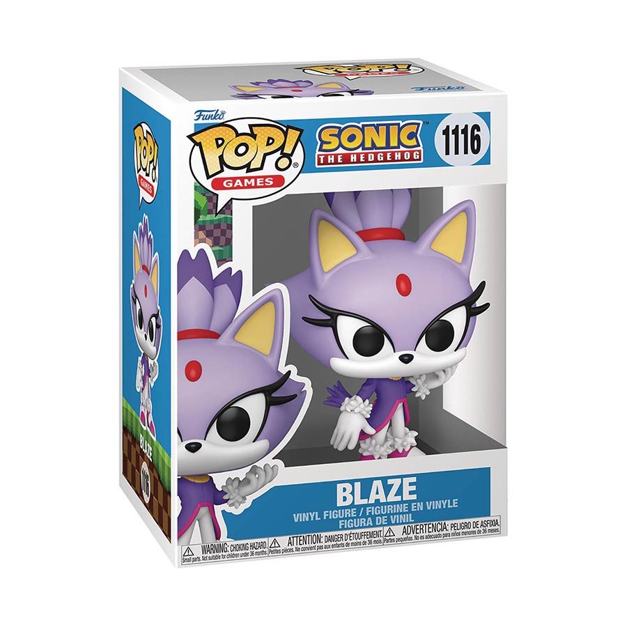 POP Games Sonic The Hedgehog Blaze The Cat Vinyl Figure