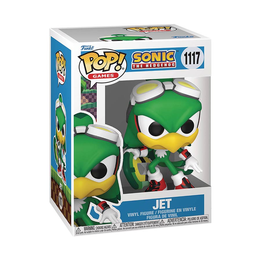 POP Games Sonic The Hedgehog Jet The Hawk With Board Vinyl Figure