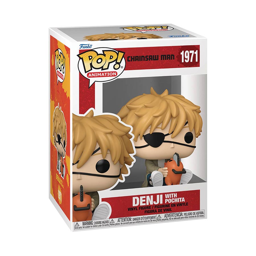 POP Animation Chainsaw Man Denji & Pochita Vinyl Figure