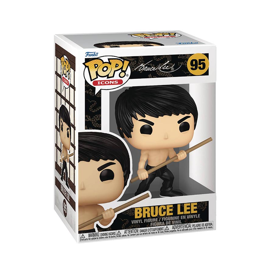 POP Icons Bruce Lee With Bo Staff Vinyl Figure