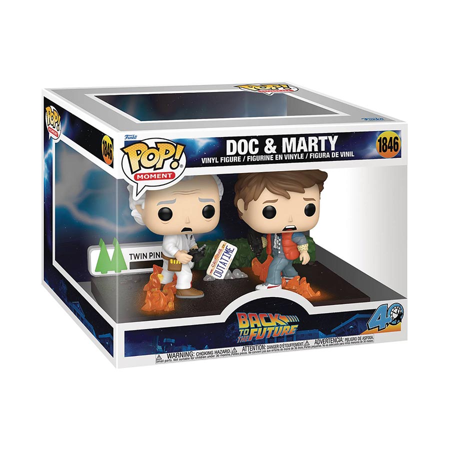 POP Moment Back To The Future Doc & Marty Vinyl Figure