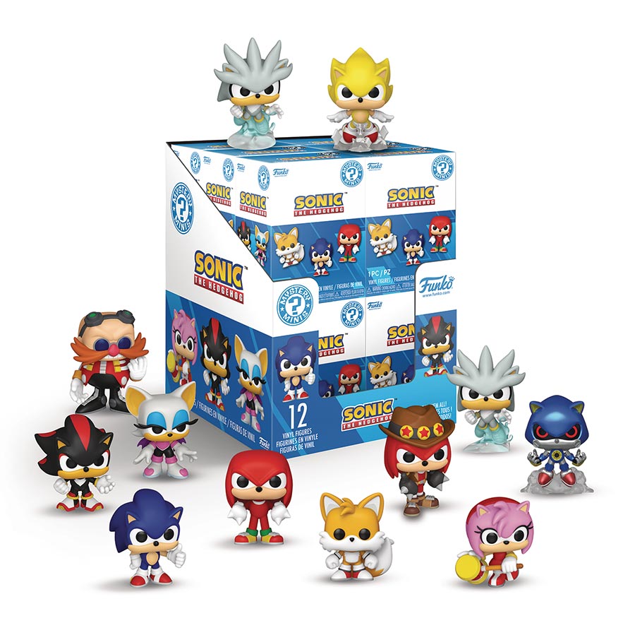 Sonic The Hedgehog Mystery Minis Blind Mystery Box 12-Piece Display