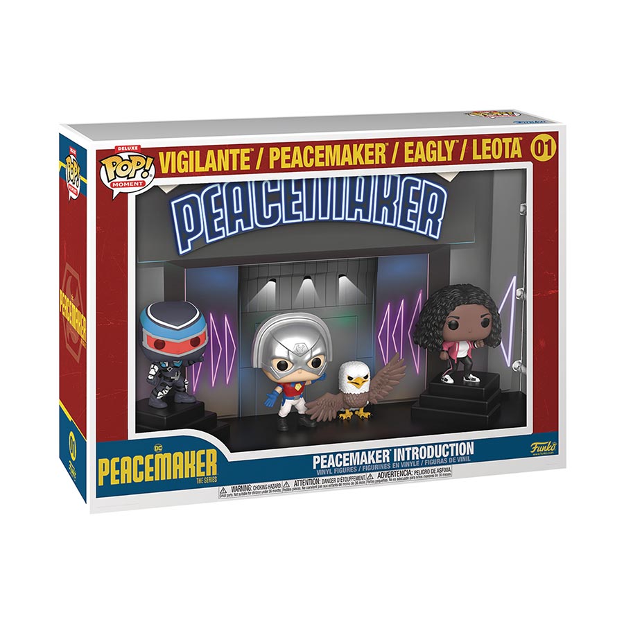POP Moments DC Heroes Peacemaker (Theme Song) Deluxe Vinyl Figure