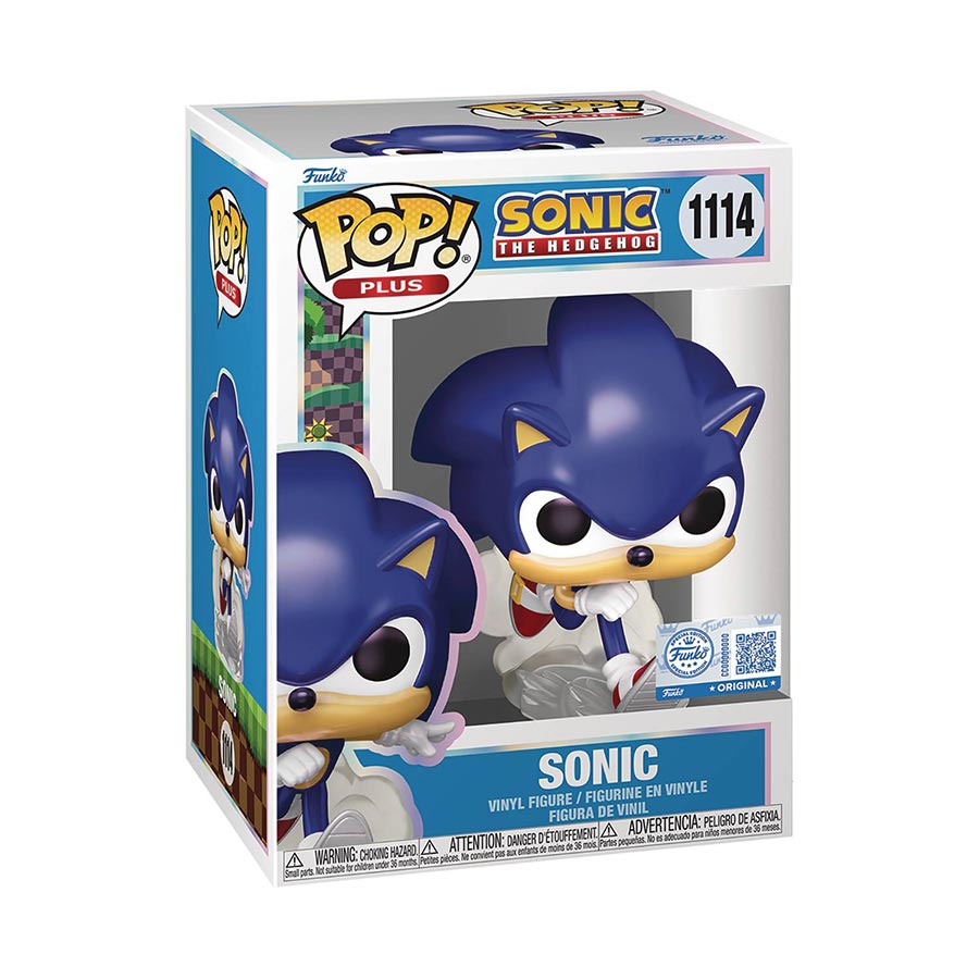 POP Plus Sonic The Hedgehog Sonic Pearlescent Vinyl Figure