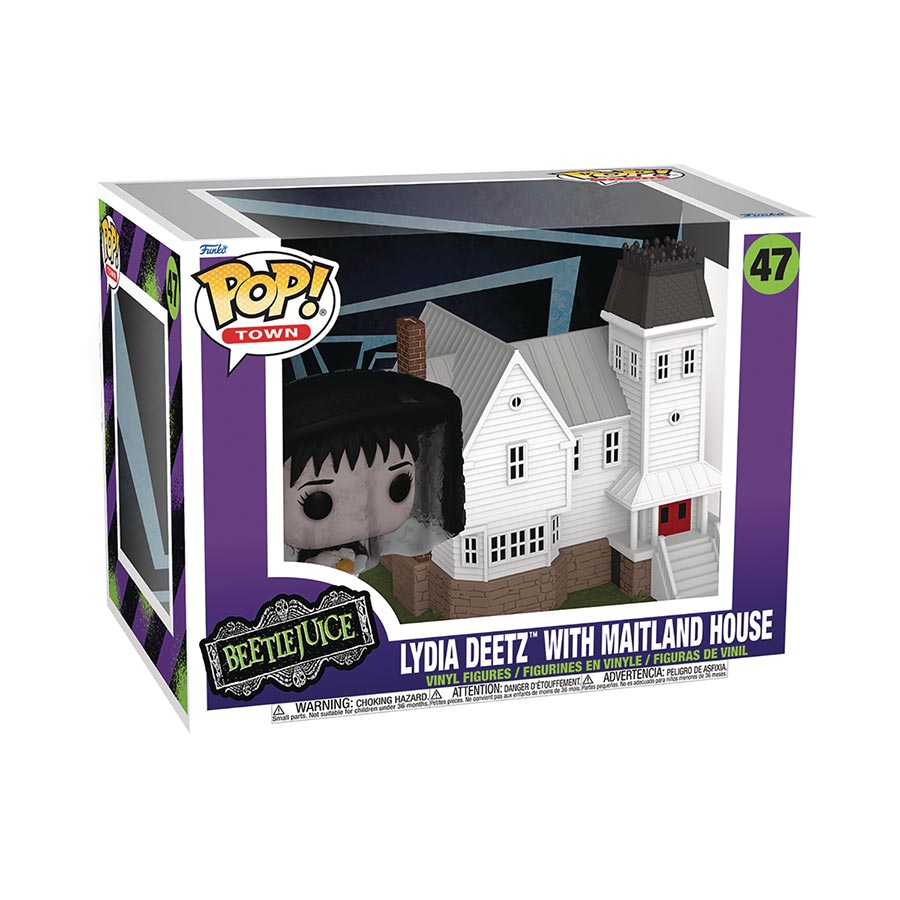 POP Town Beetlejuice Series 4 Deetz House With Lydia Vinyl Figure