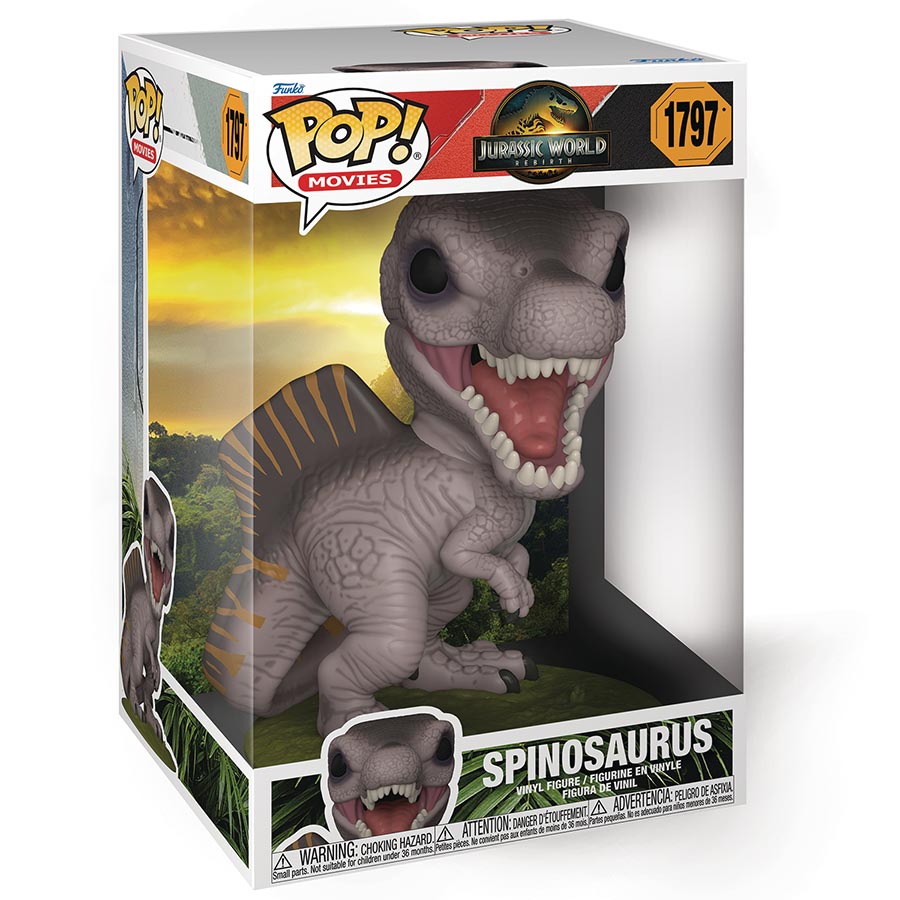 POP Jumbo Jurassic World Rebirth Spinosaurus Vinyl Figure