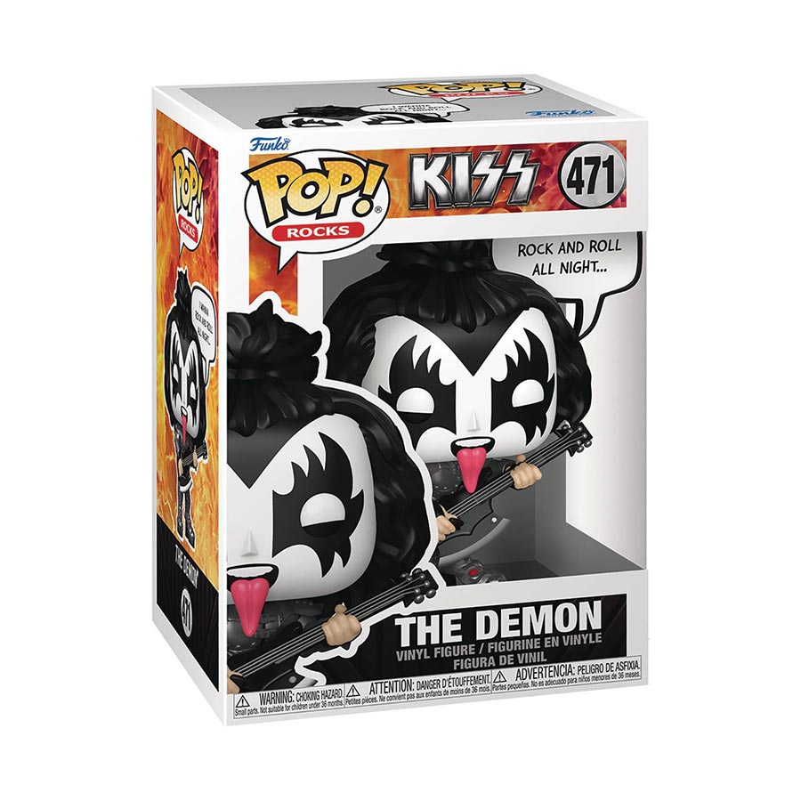 POP Sayings KISS The Demon Rock And Roll All Night Vinyl Figure