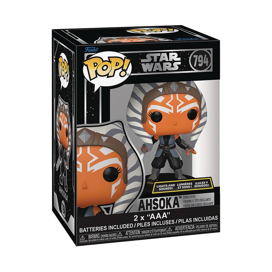 POP Star Wars Ahsoka Lights And Sounds Vinyl Bobble Head