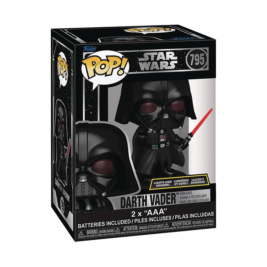 POP Star Wars Darth Vader Lights & Sounds Vinyl Bobble Head