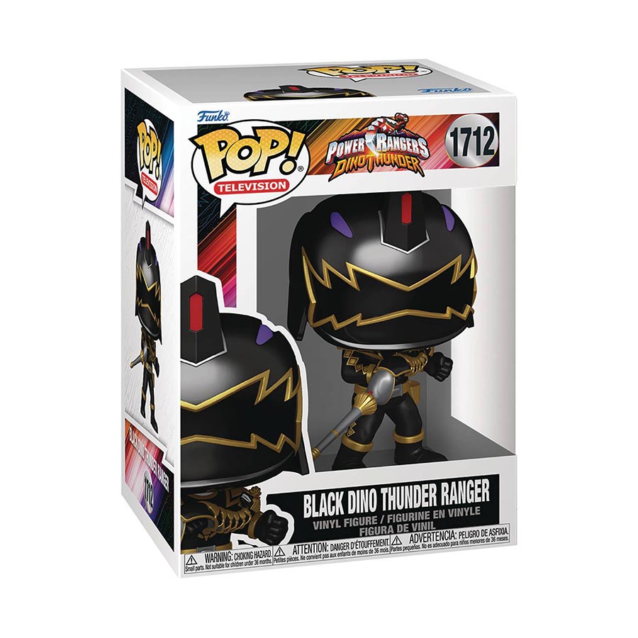 POP Television Power Rangers Dino Thunder Black Dino Ranger Vinyl Figure