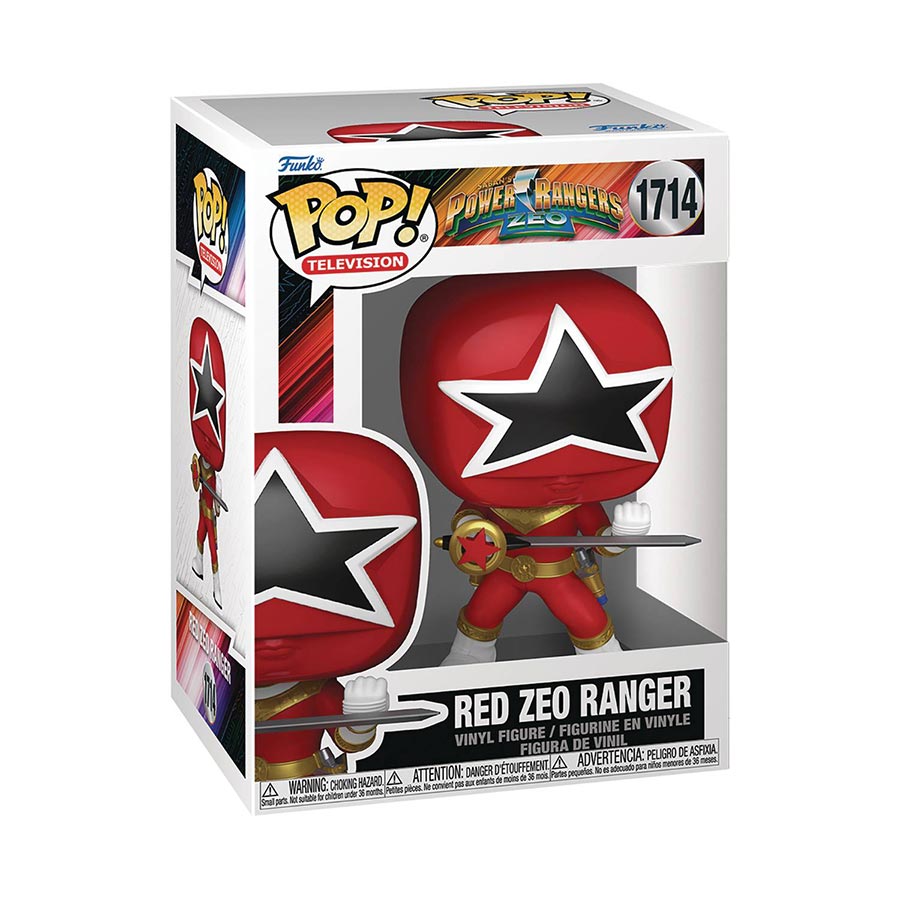 POP Television Power Rangers Zeo Red Ranger Vinyl Figure