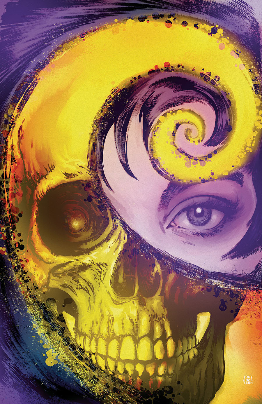 Grim #25 Cover I Incentive Tony Shasteen Virgin Variant Cover