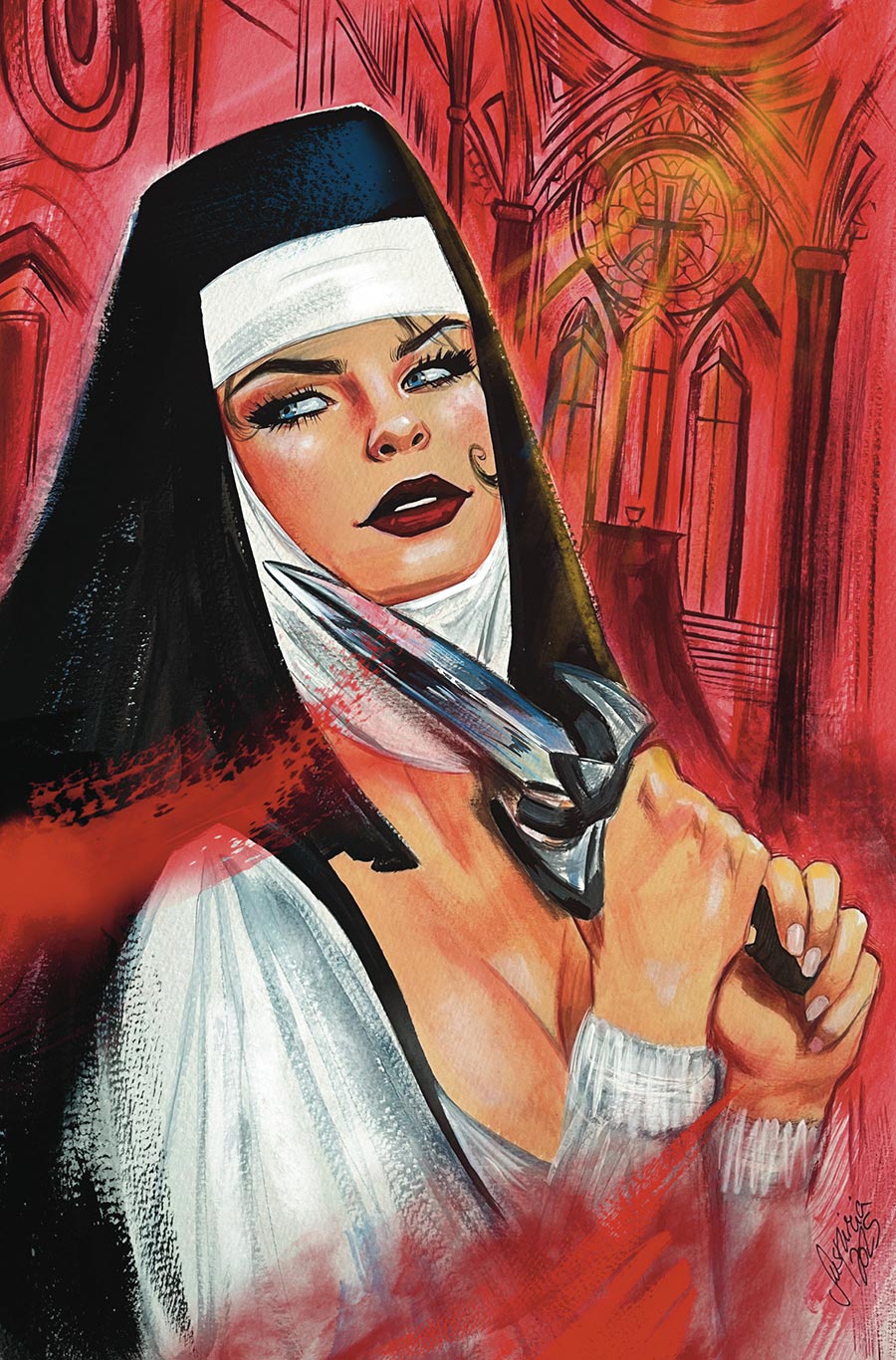 Marian Heretic #1 Cover F Incentive Suspiria Vilchez Virgin Variant Cover